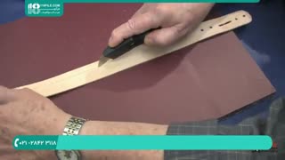 چرم دوزی-آموزش ساخت دستبند چرم