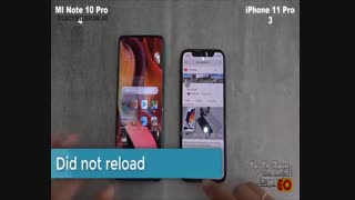 مقایسه سرعت Xiaomi MI Note 10 Pro vs iPhone 11 Pro