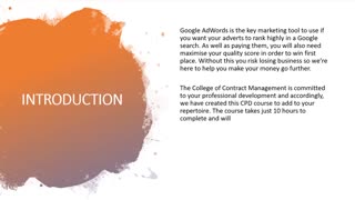 Google Adwords Course