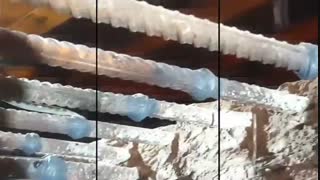 فیلم ترمیم میلگردهای کوتاه فنداسیون با جوشکاری فورجینگ سر به سر میلگرد