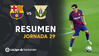 خلاصه بازی بارسلونا 2 - لگانس 0 از هفته 29 لالیگا اسپانیا
