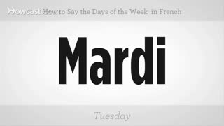 روزهای هفته به زبان فرانسه