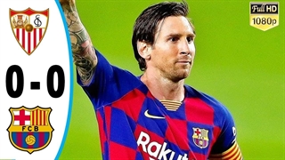 خلاصه بازی بارسلونا 0 - سویا 0 از هفته 30 لالیگا اسپانیا