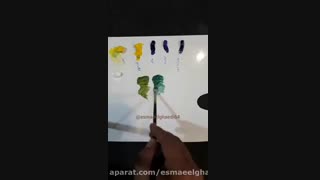 آموزش رنگ شناسی رنگ زرد و سبز