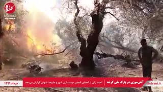 آتش‌سوزی در پارک ملی کرخه