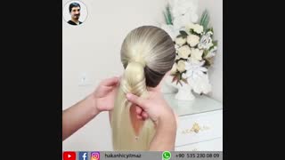 آموزش مدل مو دخترانه بافت دم اسبی- مومیس مرجع و مشاور مو