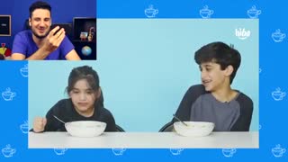 ویدئوی جذاب واکنش عجیب بچه های خارجی  به غذاهای ایرانی