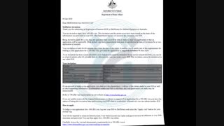 دعوتنامه ویزای سرمایه گذاری استرالیا 2020 January