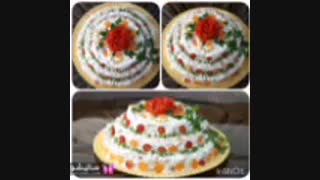 تزیین سالاد الویه