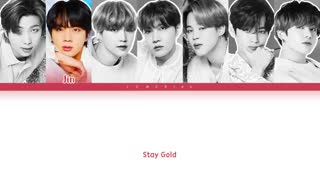 اهنگ stay gold  از bts