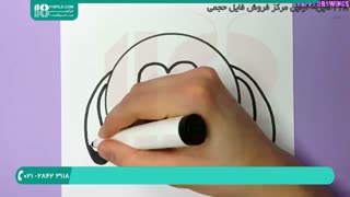 نحوه نقاشی و رنگ آمیزی شیر میکی موس