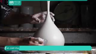نحوه ی ساخت گلدان سفالی