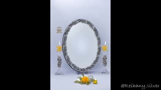 آینه و شمعدان نقره، آینه و شمعدان عروس، نقره ریحانی