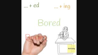 آموزش زبان انگلیسی - تفاوت صفات ed - ing  دار