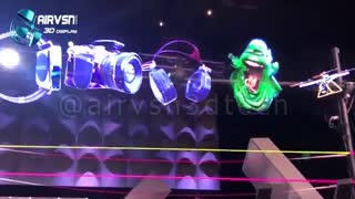 جذب مخاطب بالا و آرایش ویژه فضا با نمایشگرهای سه بعدی ایرویژن.