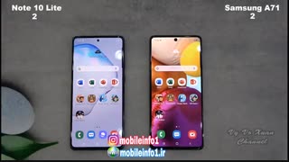 مقایسه ی دوربین و سرعت گوشی های گلکسی A71 و Note 19 lite