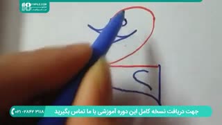 آموزش نقاشی کردن قو با عدد 2