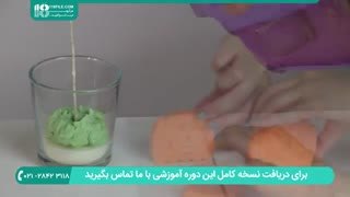 طرز ساخت شمع ژله ای به شکل کدو تنبل