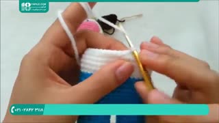 آموزش بافت عروسک گاو با قلاب