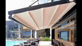 حقانی 09380039391-جدیدترین سایبان بازشو حیاط رستوران-سیستم بازشونده کافه رستوران عربی-جدیدترین سقف بازشو فودکورت