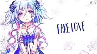 لیریک english cover آهنگ fake love