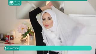 آموزش گام به گام بستن شال و روسری