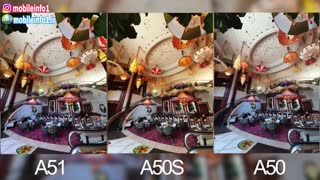 Samsung Galaxy A51 vs A50S vs A50 مقایسه دوربین