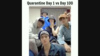 روز اول قرنطینه VS روز ۱۰۰ ام قرنطینه! (از CIX)