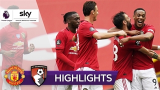 خلاصه بازی پرگل منچستریونایتد 5 - بورنموث 2 از هفته 33 لیگ برتر انگلیس