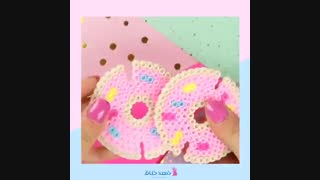 آموزش ساخت زیور آلات زیبا ، کاردستی خلاقانه ، مهره های رنگارنگ