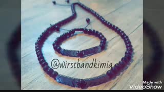 نمونه دستبند های مختلف با سنگ حدید:)