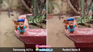 مقایسه دوربین A21s و redmi note8