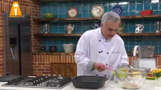 Bahoone - بهونه با سامان گلریز - طرز تهیه کیک فندق و میوه  دستور پخت اموزش اشپزی کیک پزی خوشمزه دسر