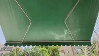 سایه بان برقی حیاط برزن