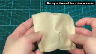 How to sew a 3D seamless mask (without middle seam) with filter slot آموزش ماسک سه بعدی با جای لایه ی فیلتراسیون