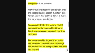 تاریخ انتشار فصل پنجم هایکیو