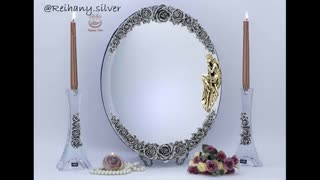 آینه و شمعدان نقره، آینه و شمعدان عروس، نقره ریحانی