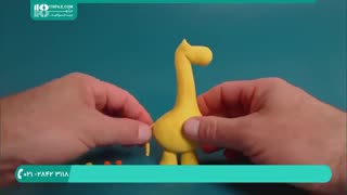 آموزش ساخت عروسک فانتزی زرافه با استفاده از خمیر