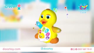 اسباب بازی آموزشی و موزیکال اردک Eq Flapping Yellow Duck (هالی تویز)