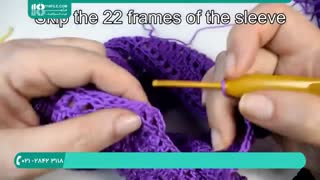 آموزش بافت لباس نوزادی دخترانه