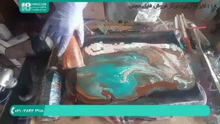 آموزش کار با اپوکسی  و روش نقاشی با رزین