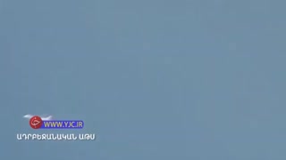 لحظه ساقط کردن پهپاد اسرائیلی جمهوری آذربایجان توسط ارمنستان