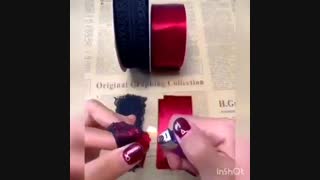 ترکیب گل رز با روبان تور