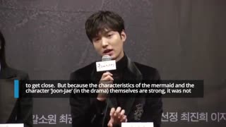 مصاحبه لی مین هو و جو جی هیون در سریال افسانه دریای آبی