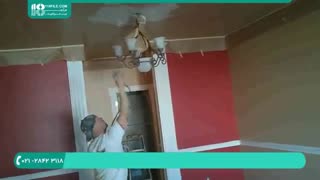 آموزش نقاشی و رنگ آمیزی سقف با پیستوله