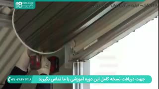 آموزش تصویری نصب درب کرکره برقی