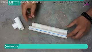 ساخت زیباترین آبنما خانگی با لوله های pvc