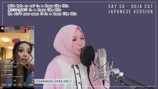 Say So - Doja Cat Reacts To Rainych Japanese Cover Side By Side