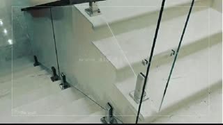 نرده شیشه ای (هندریل شیشه ای) نمونه کار شرکت الودر قسمت ۲