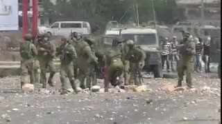 دستگیری و ضرب و شتم فلسطینیان توسط مزدوران و نفوذی های رژیم منحوس صهیونیستی